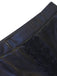 Schwarzer 30er Gothic Meerjungfrauenrock mit Metallic-Glanz und Spitze
