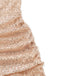 60er Pailletten-Bodycon-Kleid mit V-Ausschnitt, Raffung und offenem Rücken