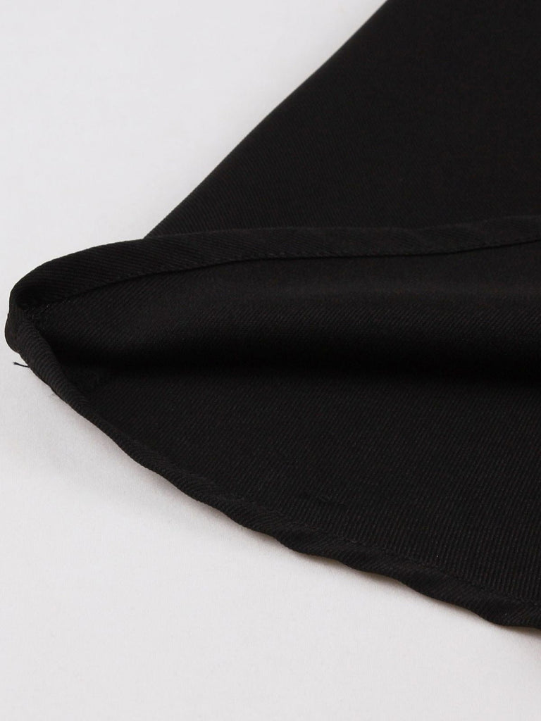 50er Reverskleid mit Kontrastpaspeln und Taschen