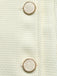 Beige 60er Minikleid mit plissierten Manschetten und Knopfleiste