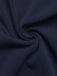 Marineblaues 80er Preppy Top mit V-Ausschnitt und Glockenärmeln