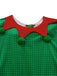 Grünes 50er Weihnachts-Elfenkostüm-Set mit Kleid