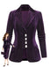 Lila 50er Cordjacke mit Reverskragen