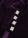 Lila 50er Cordjacke mit Reverskragen