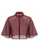 Weinrotes 40er Satin-Slipkleid & Schal