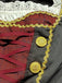50er Oktoberfest-Dirndlset mit Puffärmeln und Blumen-Karo-Schürze