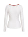 60er Lounge-Set aus Stricktop und Schlaghose mit Punkten und Spitzenbesatz