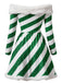 Grünes 50er Carmenkleid mit Zuckerstangenstreifen