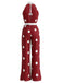 Ärmelloser 70er Neckholder-Punkte-Jumpsuit mit weitem Bein und Gürtel