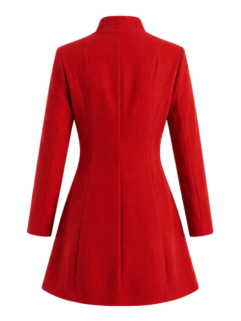 40er Kurzmantel mit Revers und Knöpfen