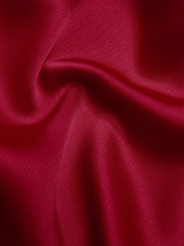 [Vorverkauf] Rot-weißes 1960er ärmelloses geschlitztes Fischschwanzkleid