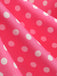 1950er Polka Dots Patchwork Schleife Gurt Kleid