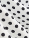 1950er Polka Dots Patchwork Schleife Gurt Kleid