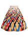 Multicolor 1950er Diagonales Plaid Swing Rock