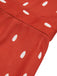 Rot 1950er Erdbeere Polka Dots Gurt Romper