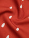 Rot 1950er Erdbeere Polka Dots Gurt Romper