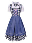 1950er Traditionelle Oktoberfest Bayerisches Karnevalsdirndl Kleid