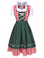 Grün 1950er Traditionelle Oktoberfest Bayerisches Karnevalsdirndl Kleid