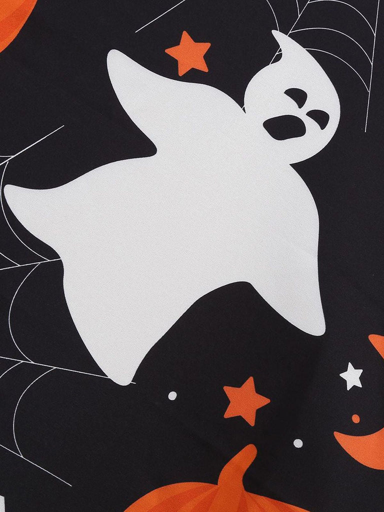 1950er Halloween Schädel Halter Schnürung Kleid