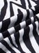 Schwarz&Weiß 1930er Schulterfrei Zebrastreifen Jumpsuit