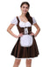 Grün 1950er Oktoberfest Puffärmel Solide Kleid