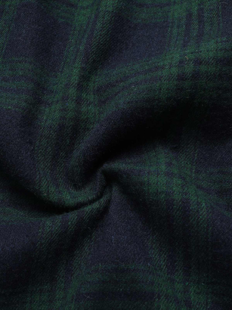 [Vorverkauf] 1930er Rundhalsausschnitt Tartan Plaid Meerjungfrauenkleid