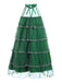 Grün 1960er Pom-Pom Weihnachten Baum Kleid