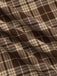 Braun 1950er Plaids Revers Patchwork Kleid