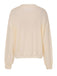 Beige 1970er Weihnachten Bogen Muster Pullover