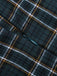 [Vorverkauf] 1950er Revers Tartan Plaid Farbblock Kleid