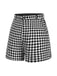 [Vorverkauf] Schwarz & Weiß 1960er Gingham Plaid Shorts