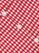 [Vorverkauf] Rot 1940er Gingham Plaid Kurze Bluse