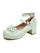 Herz Perle Bogen Mary Jane Heels