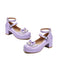 Herz Perle Bogen Mary Jane Heels