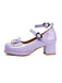 Herz Perle Bogen Mary Jane Heels