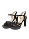 Funkeln PU Leder High Heel Sandalen