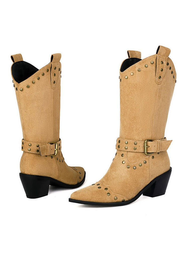 Flanell Besetzt Flügelspitze Zehe Klobig Ferse Stiefel