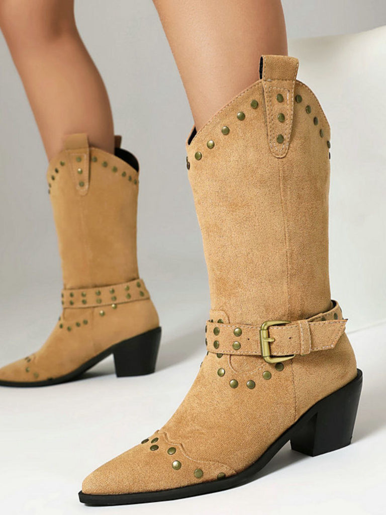 Flanell Besetzt Flügelspitze Zehe Klobig Ferse Stiefel