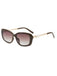 Schwarze Vintage Sonnenbrille mit Perlen und Square