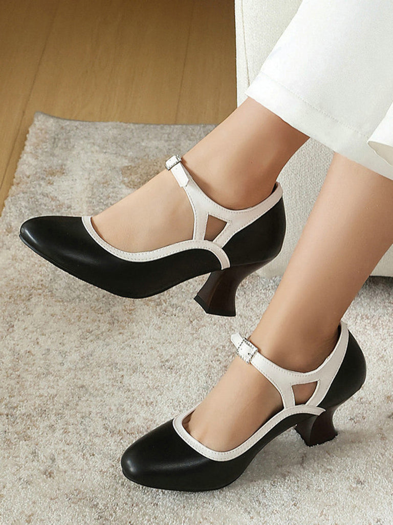 Vintage Elegant Schuhe mit Spitz und Cone