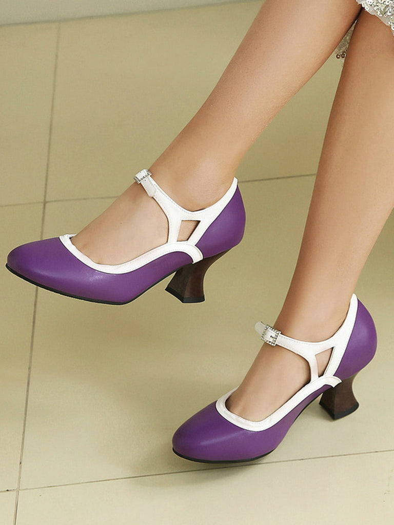 Vintage Elegant Schuhe mit Spitz und Cone