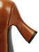 Lederne Mary-Jane Schuhe mit Blockabsatz