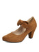Pumps mit Schleife und Blockabsatz