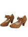 Pumps mit Schleife und Blockabsatz