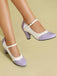 Leder-Schuhe mit Farbblock und Patent