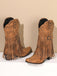 Boots mit Spitz und Quaste