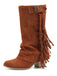 Vintage Boots mit Fransen und Mid