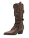 Vintage Boots mit Spitz und Hoch