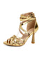 Vintage Riemchensandalen mit Stilettoabsatz