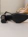 Vintage Pumps mit Blockabsatz und T-Riemchen